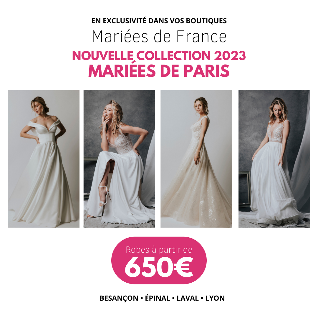 Nouvelle collection 2023 de robes de mariée brillantes